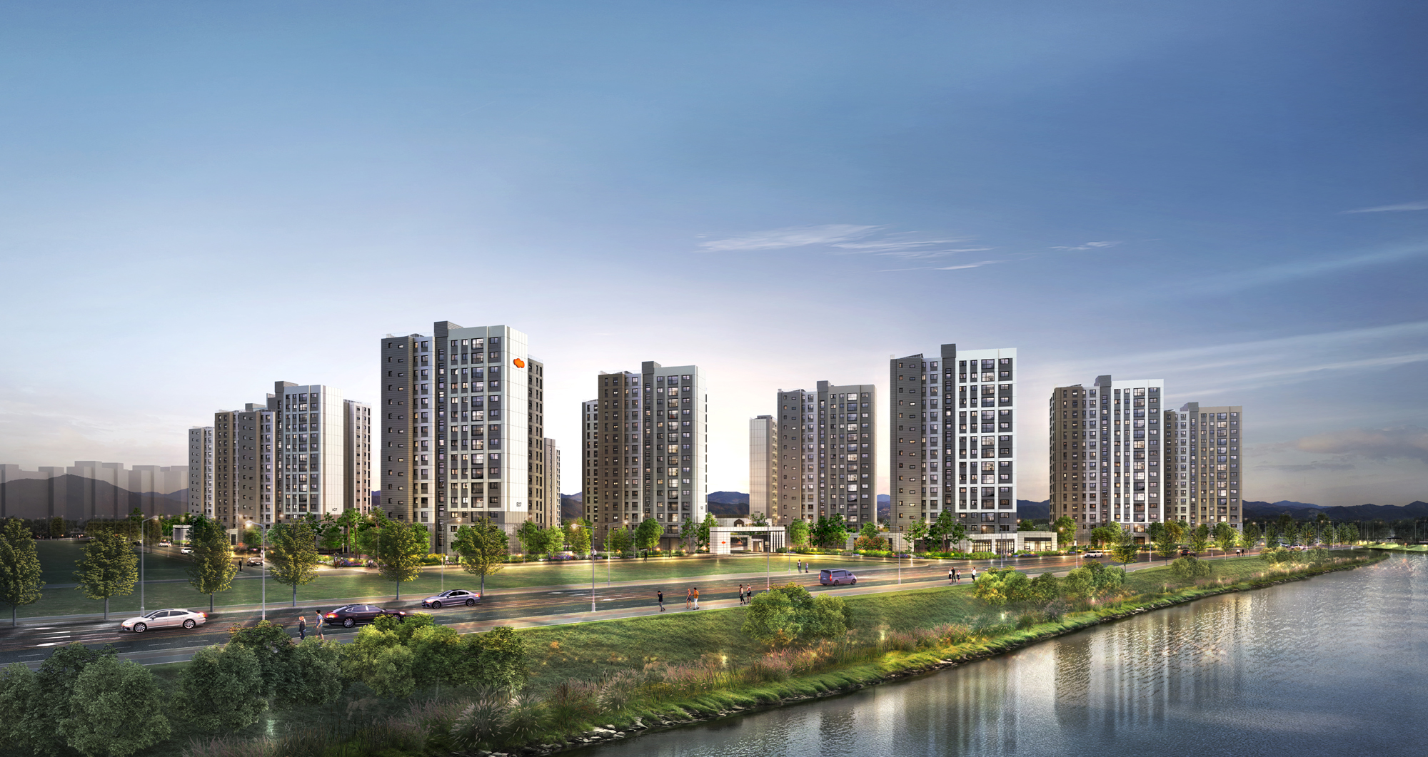 e편한세상 대장 퍼스티움 투시도.(사진=DL이앤씨)