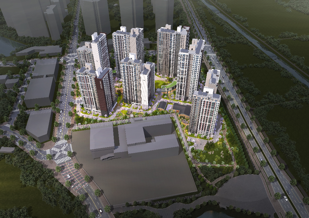 힐스테이트 용인마크밸리 조감도.(사진=현대건설)