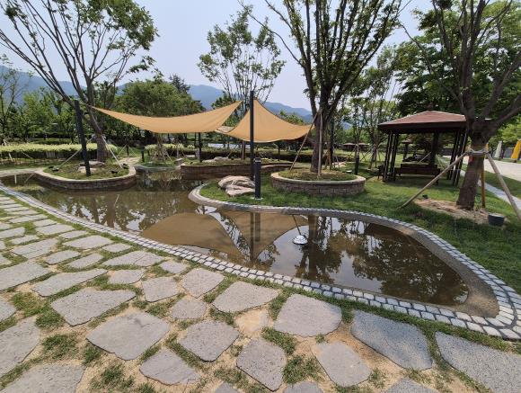 원주시, 행구수변공원 폭염 대비 물길쉼터 조성 완료