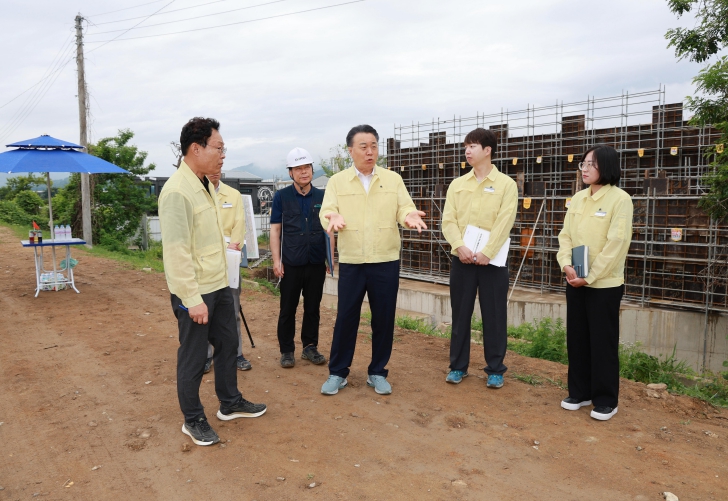 서태2지구 풍수해생활권 종합정비사업 현장점검
