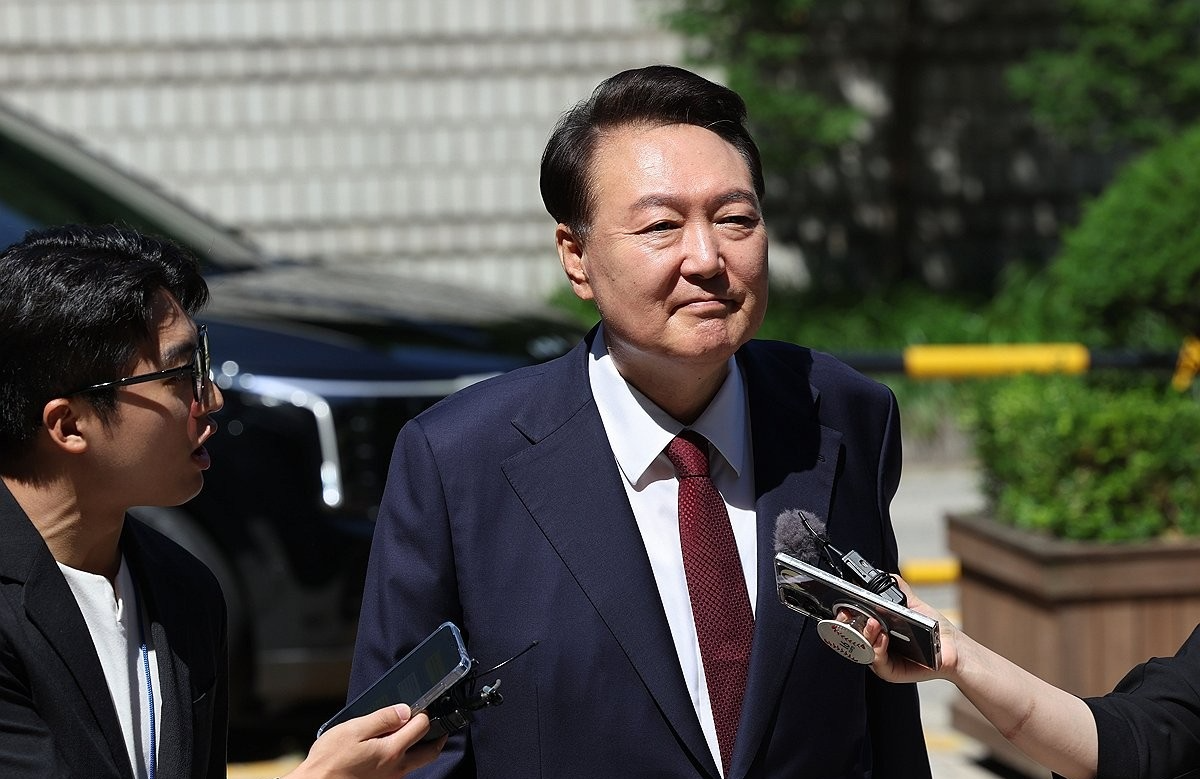 내란혐의 8차 공판 출석하는 윤석열 전 대통령(사진=연합뉴스)