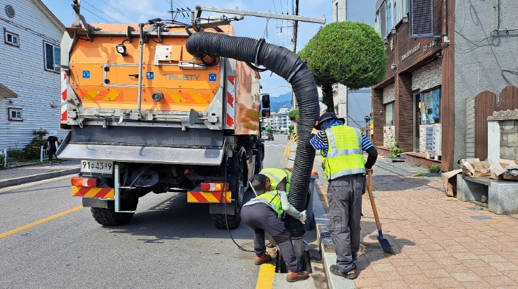 동해시, 우기 대비 도로 배수시설 일제정비