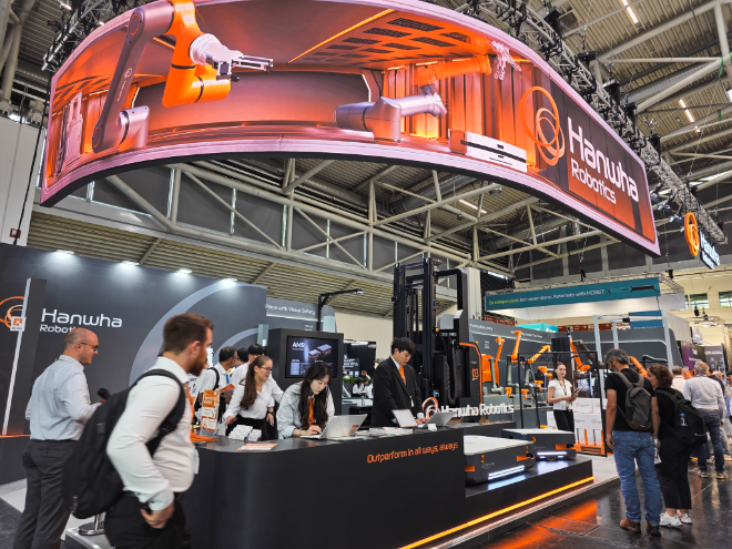 한화로보틱스, 독일 뮌헨서 ‘오토매티카 2025’ 첫 참가