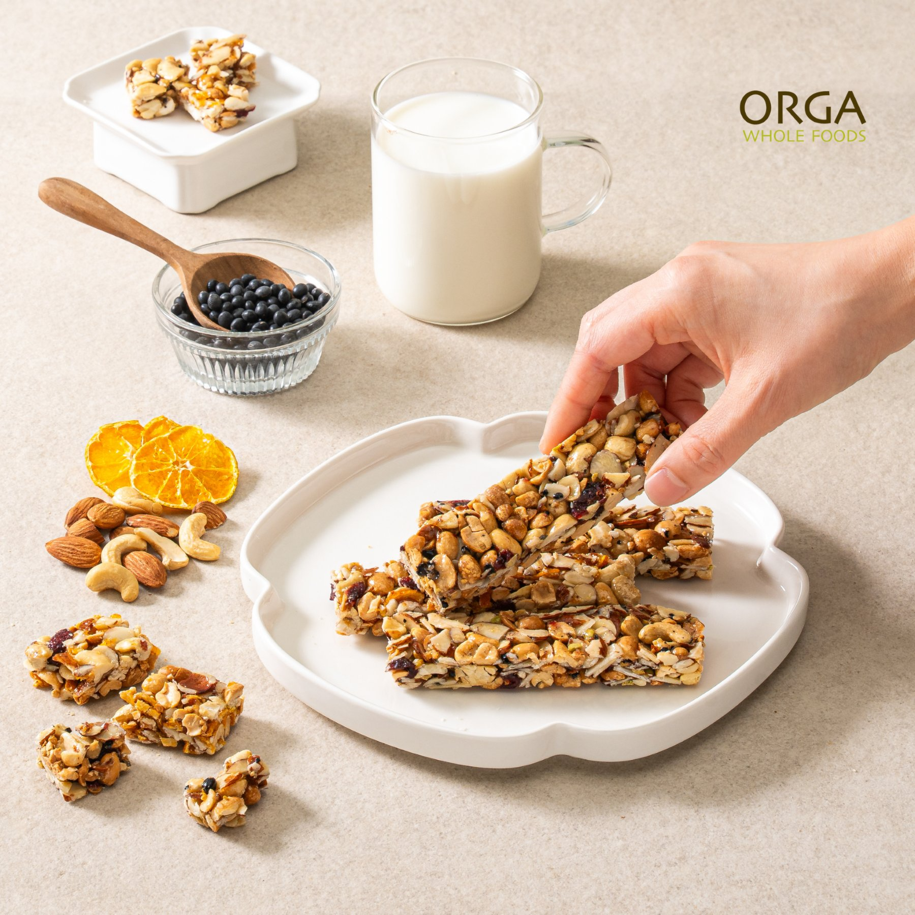 풀무원 올가홀푸드, ‘고단백 유기농 견과바’ 선보여