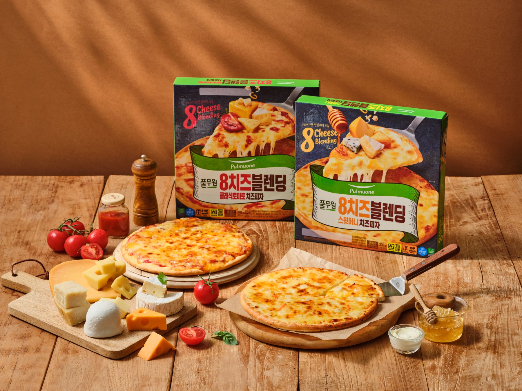 풀무원, ‘8치즈블렌딩 치즈피자’ 선봬