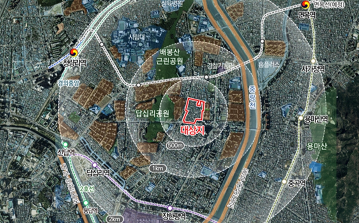 위치도(동대문구 장안동 134-15 일대)