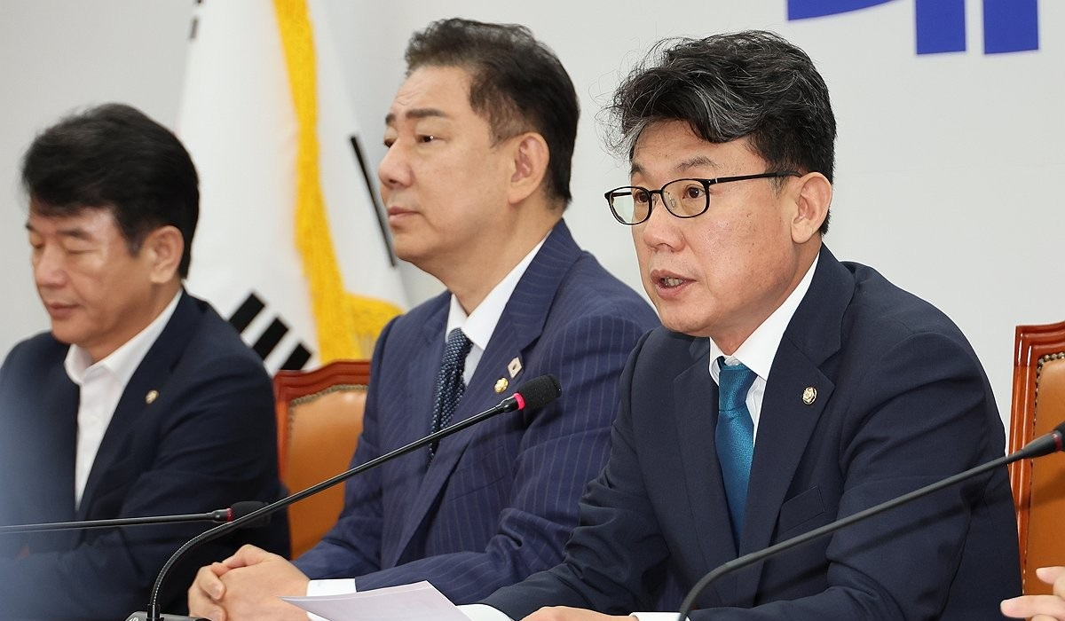 발언하는 진성준 정책위의장(사진=연합뉴스)