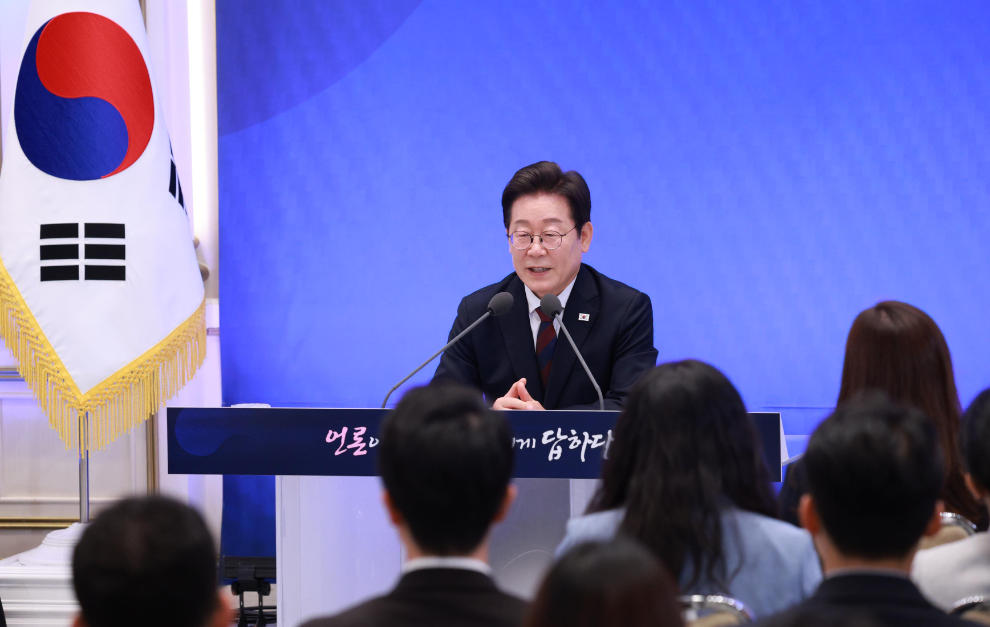 이재명 대통령, 취임 30일 기자회견(사진=연합뉴스)