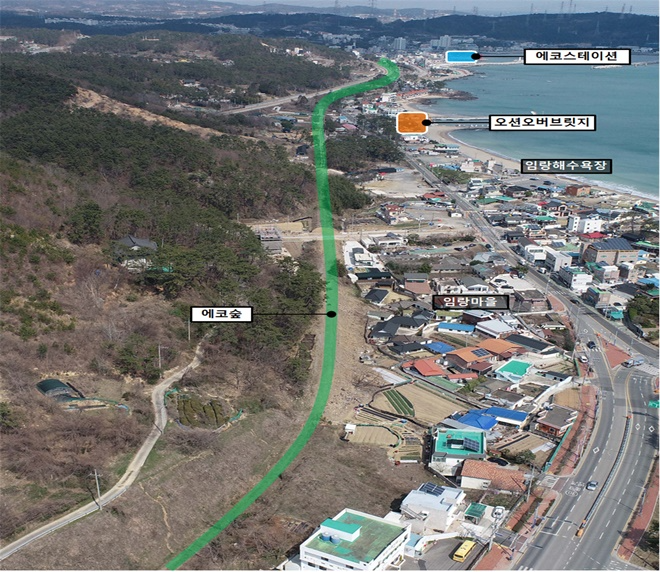 기장오션블루레일 구축사업 예정 부지.(제공=부산 기장군)