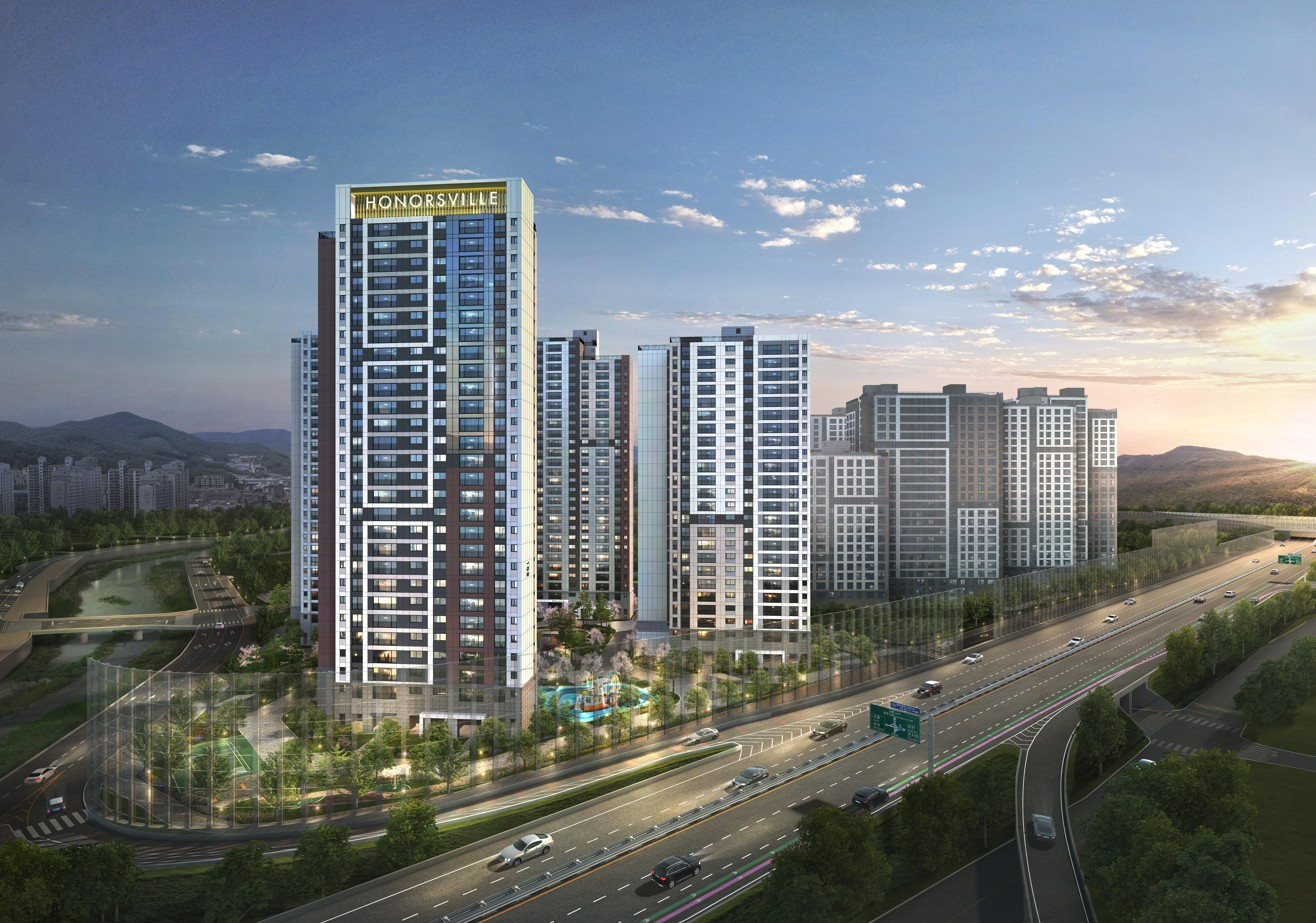 경남기업이 시공한 ‘광주 태전 경남아너스빌 리미티드’ 조감도.(사진=SM그룹)