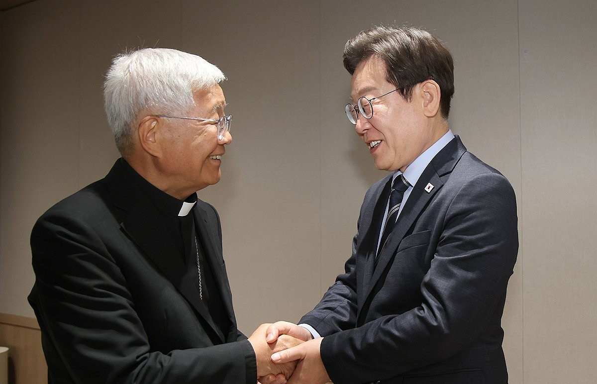이재명 대통령, 유흥식 추기경 접견(사진=연합뉴스)