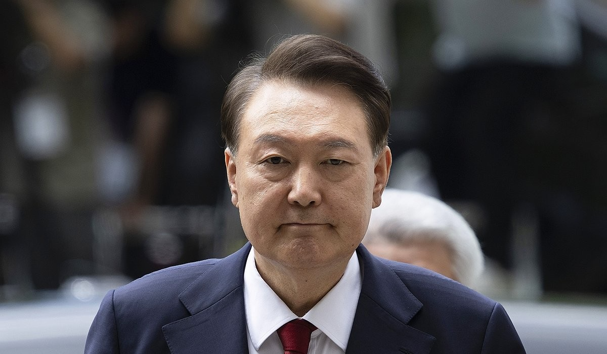 법정으로 향하는 윤석열 전 대통령(사진=연합뉴스)