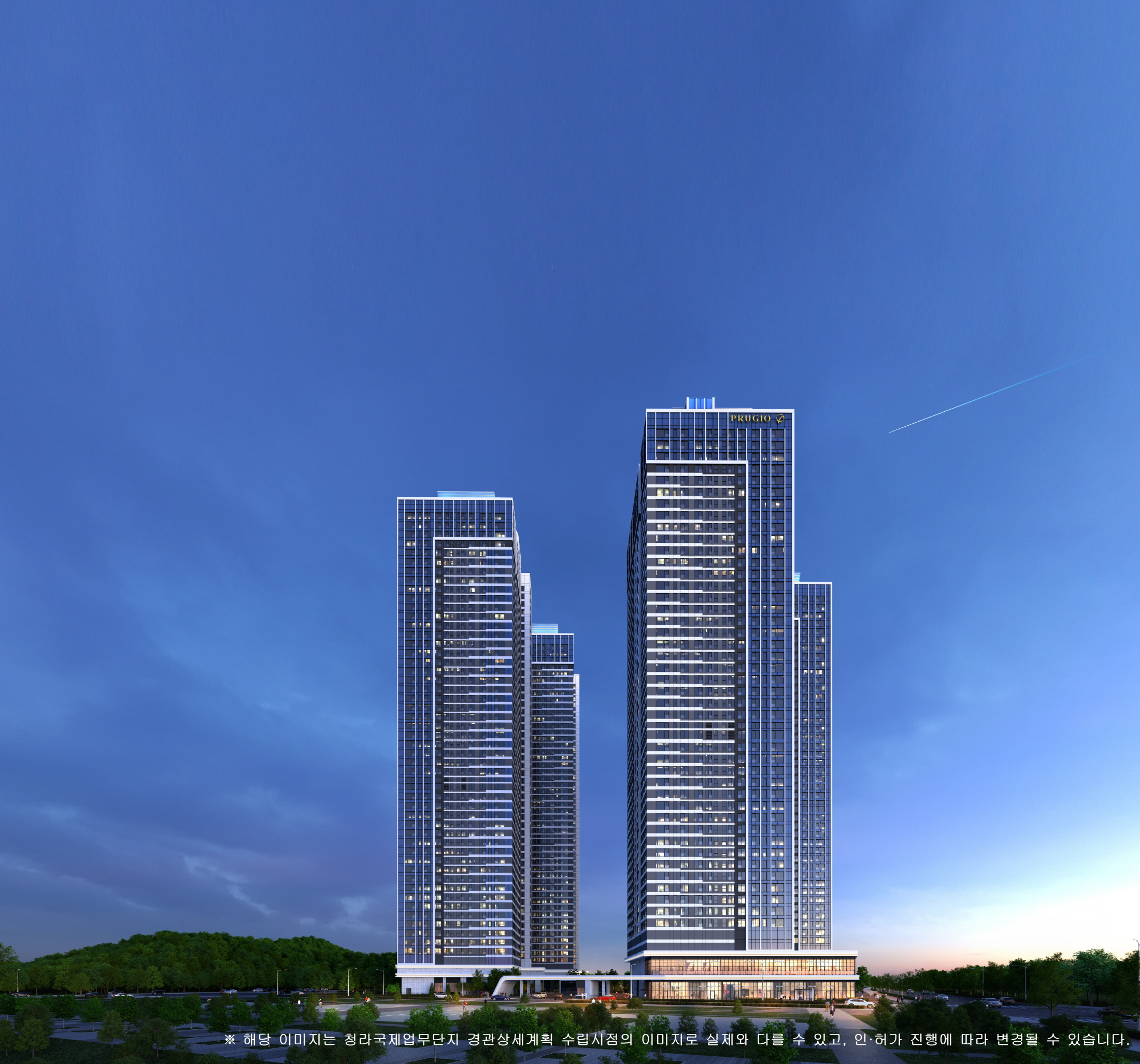 청라 피크원 푸르지오 투시도.