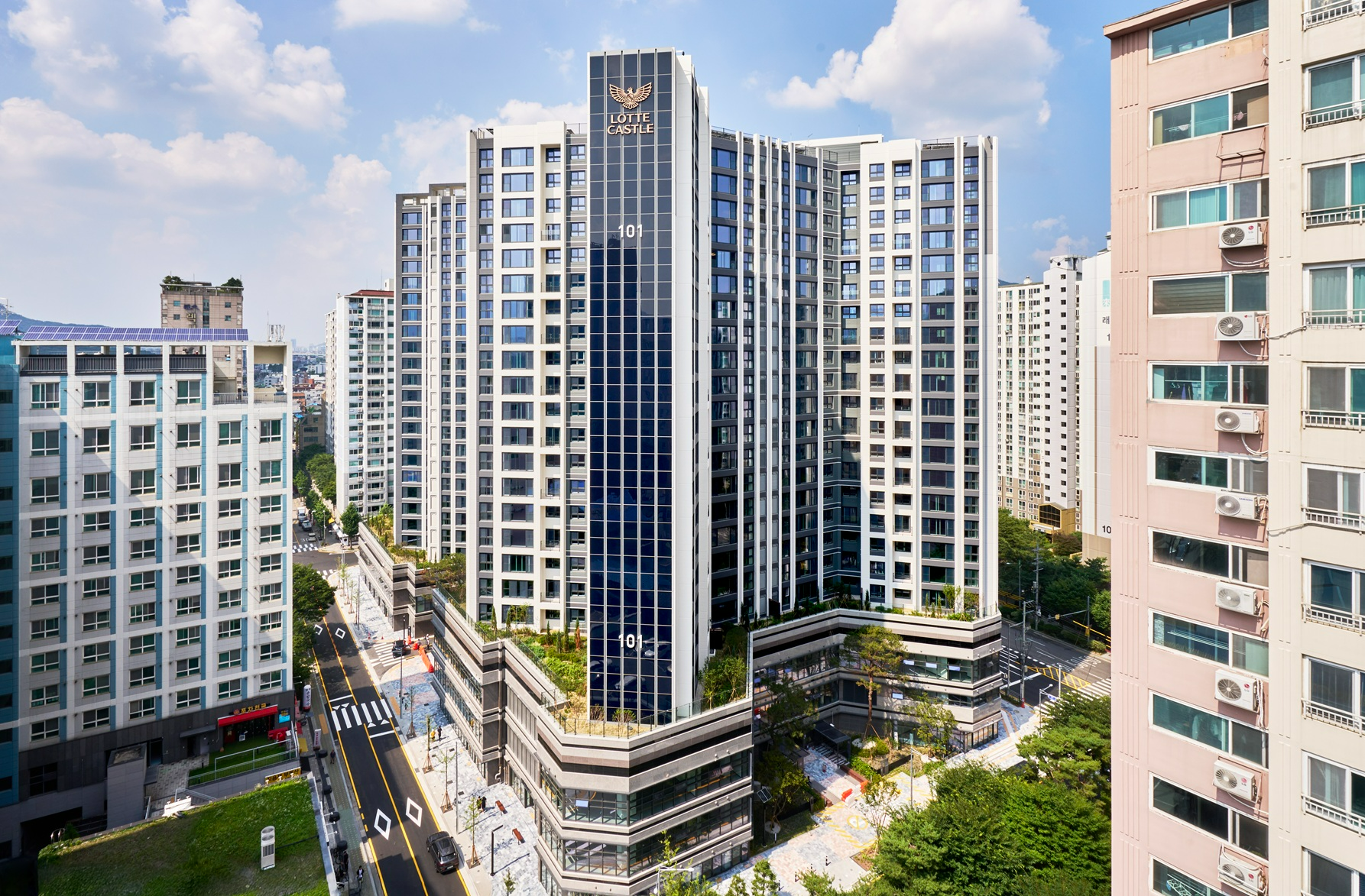 도봉 롯데캐슬 골든파크 단지 전경.