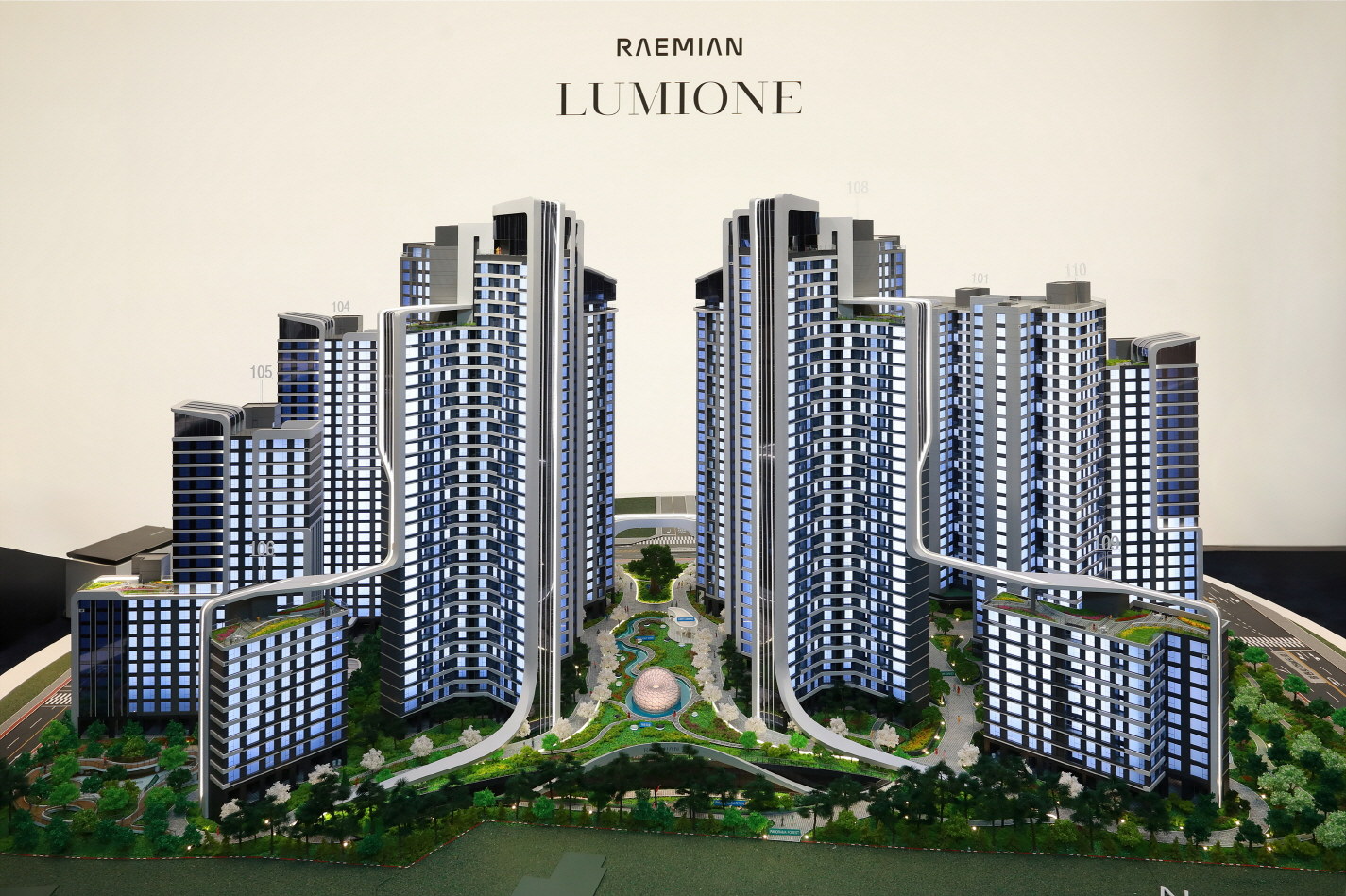 삼성물산 개포우성7차 홍보관 모형.(사진=삼성물산)