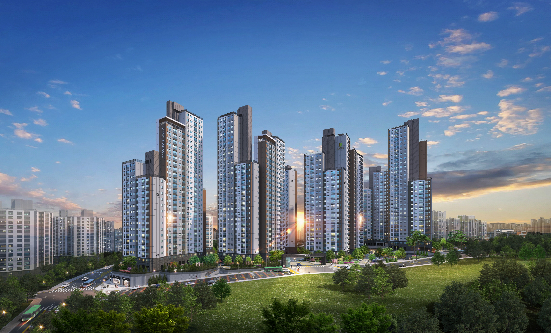 전주 라온프라이빗 퍼스티브 투시도.(사진=라온건설)