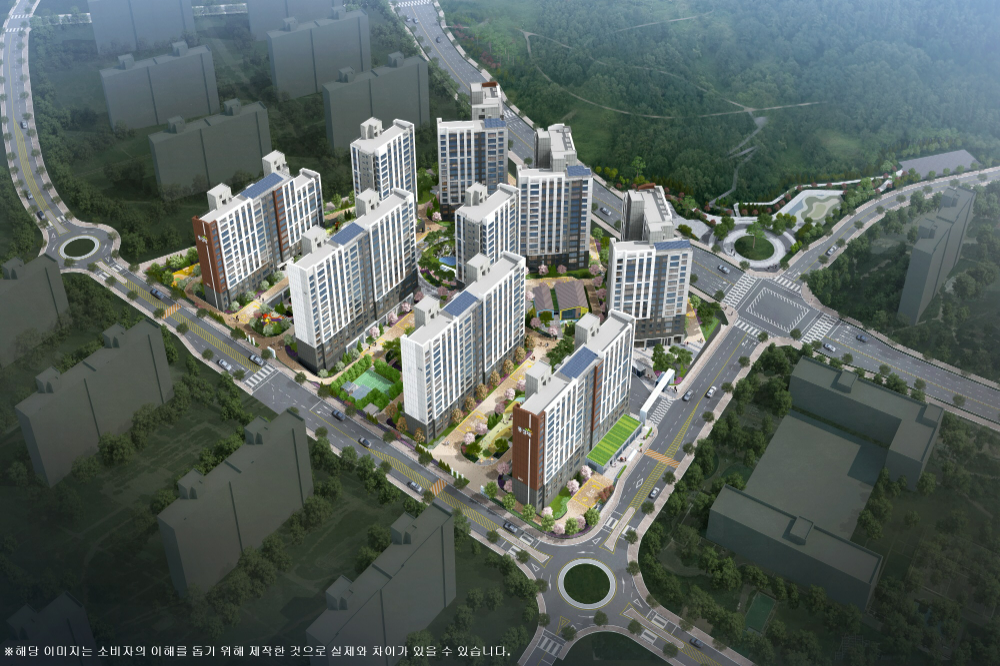 김해 테크노밸리 제일풍경채 조감도.(사진=제일건설)