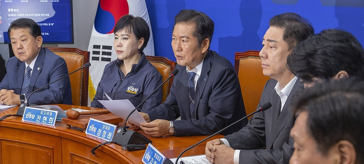 최고위원회에서 발언하는 정청래 대표(사진=연합뉴스)