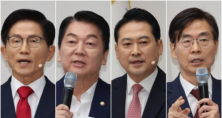 전대 본선 진출한 김문수·안철수·장동혁·조경태(사진=연합뉴스)