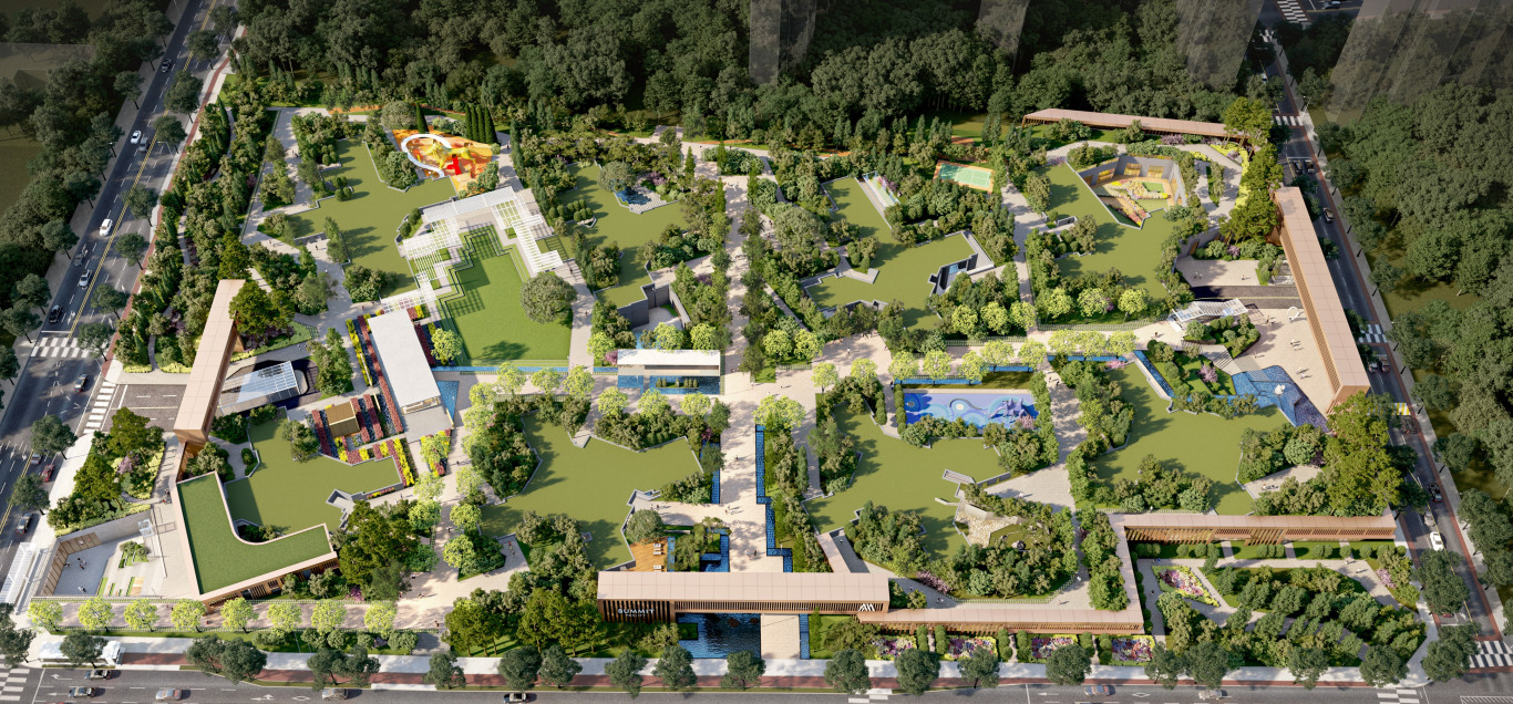 개포우성7차에 제안한 ‘써밋 프라니티’의 지상 공원 100% 실현.(사진=대우건설)