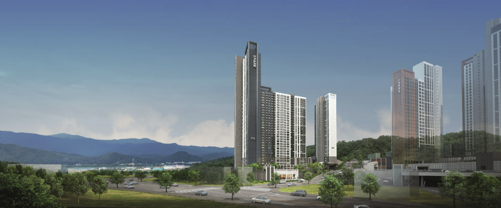 춘천 레이크시티 2차 아이파크 주경투시도.
