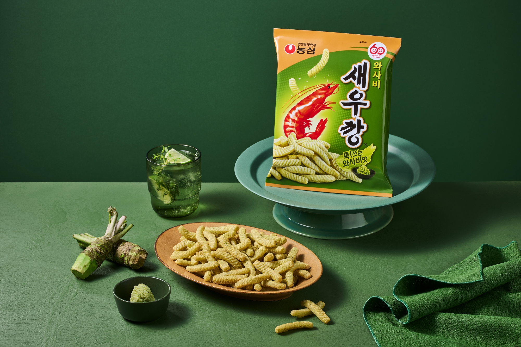 농심 와사비새우깡, 180만 봉 판매 돌파