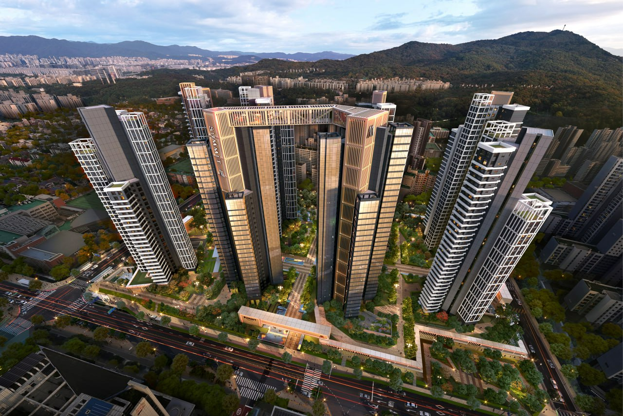 대우건설이 개포우성7차에 제시한 써밋 프라니티 조감도.(사진=대우건설)