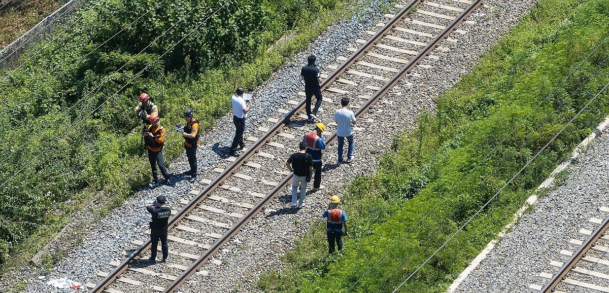 사망사고 난 철길(사진=연합뉴스)