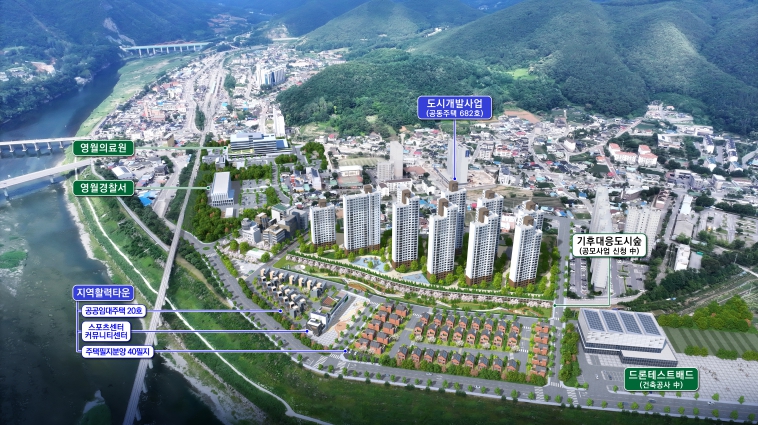 덕포리 주요사업 조감도