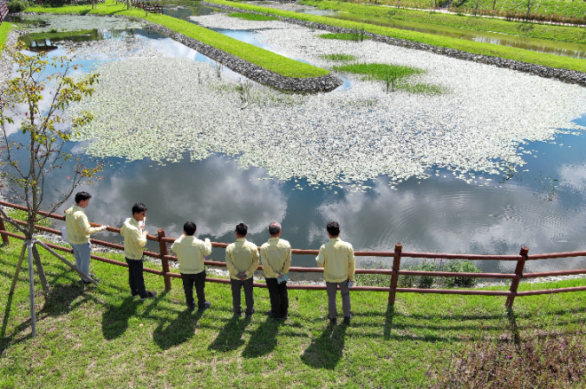 수자원공사 윤석대 사장, 대청댐 녹조 대응 현장점검 실시