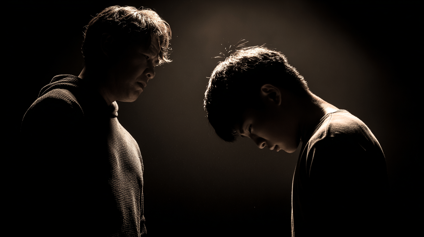 부모의 강요적 양육태도는 자녀의 공격성을 높여 폭력비행으로 이어지고, 따뜻한 양육태도는 공격성을 낮춰 폭력을 예방하는 것으로 나타났다. 중학생 2,590명 대상으로 한 동서대 황정용 교수팀의 연구 결과, 부모 태도가 자녀 정서(특히 공격성)를 매개로 폭력비행에 간접 영향을 미친다. / 이미지 디자인=로이슈 AI디자인팀