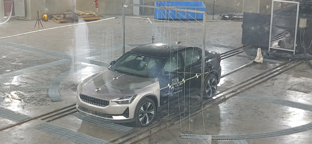 전기차 배터리 열폭주시험.(사진=TS)