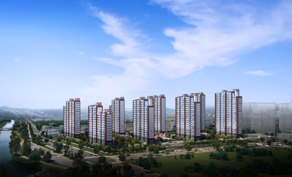 안성 아양 금성백조 예미지 주경 투시도.