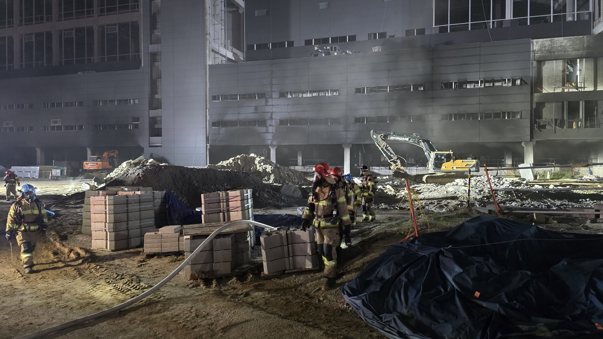 양주 물류센터 공사장 화재(사진=연합뉴스)