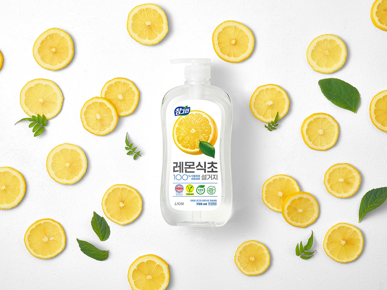 라이온코리아, ‘참그린 레몬식초 주방세제’ 선보여