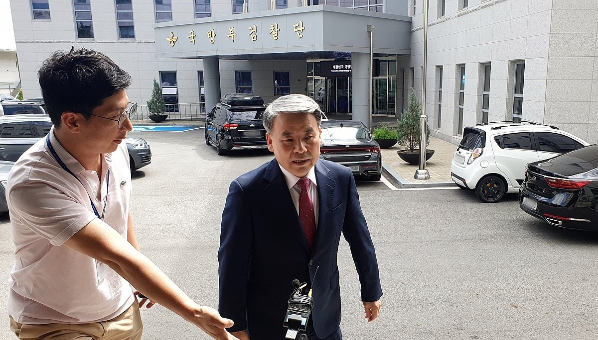 이종섭 전 국방부 장관, 박정훈 전 수사단장 공판 증인 출석(사진=연합뉴스)