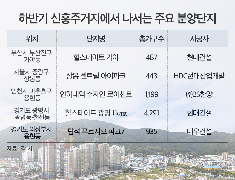 하반기 분양시장도 신흥주거지 단지 주도할까?