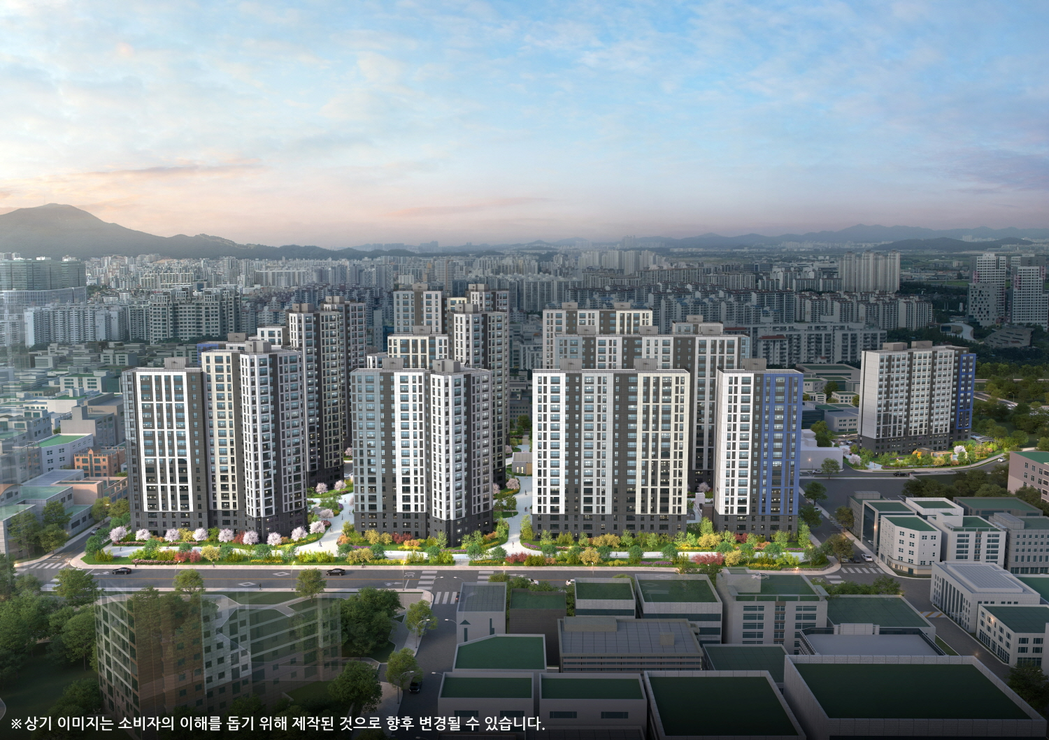 두산위브&수자인 부평 더퍼스트 투시도.