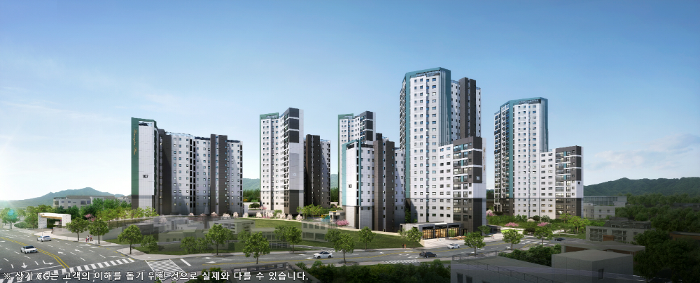 효성해링턴 플레이스 영주 더리버 투시도.