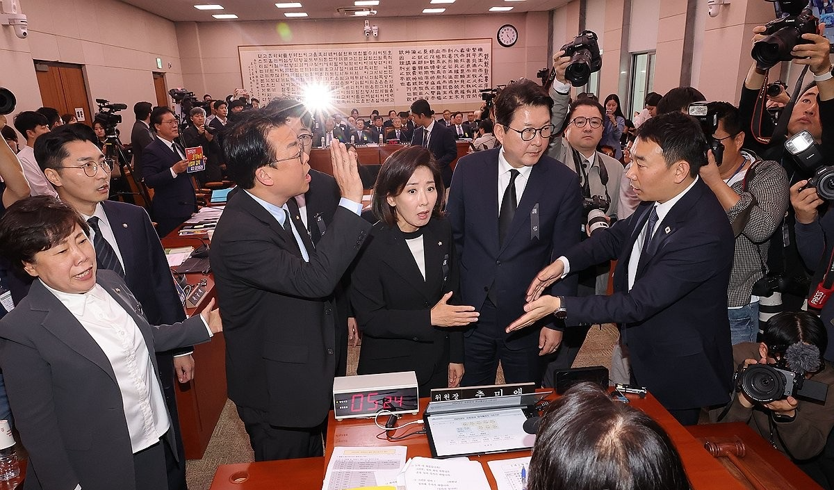 법사위 국정감사서 설전 벌이는 여야 의원들(사진=연합뉴스)