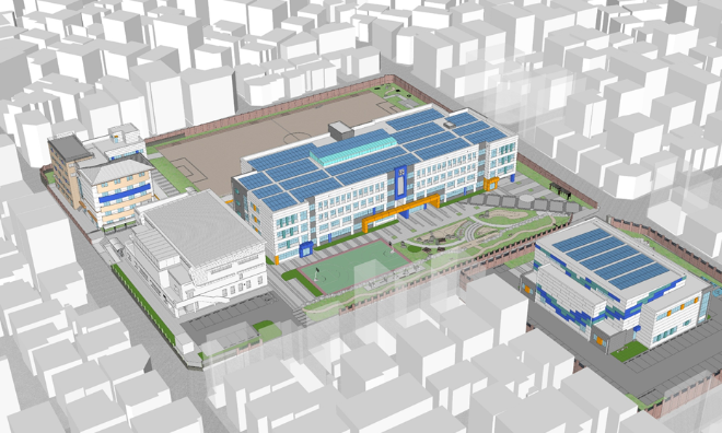 ‘수성고 그린스마트스쿨 임대형 민자사업’ 조감도 / 경기도교육청
