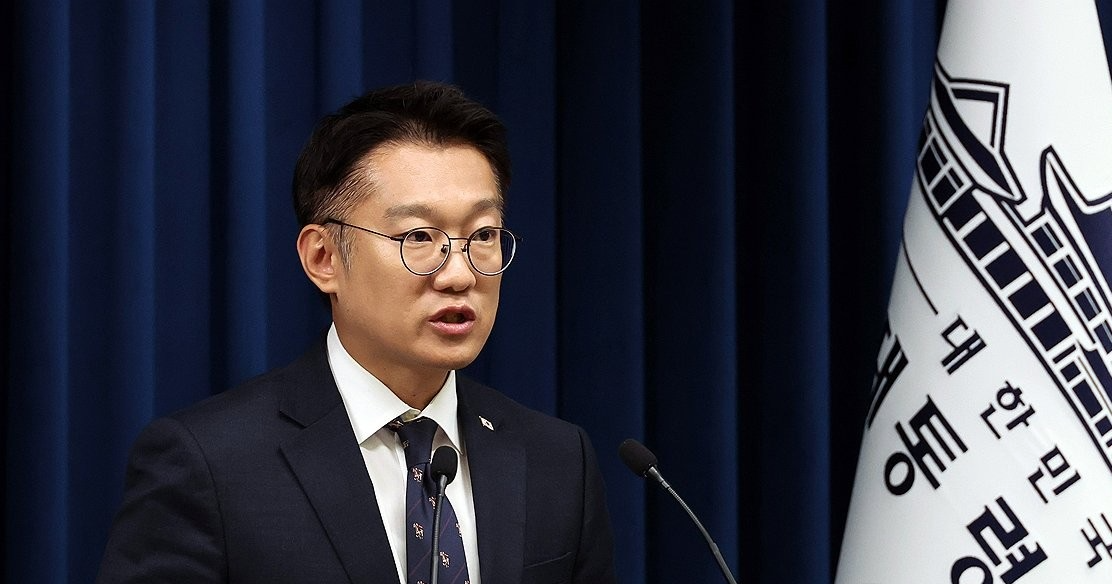 브리핑 하는 김남준 대변인(사진=연합뉴스)