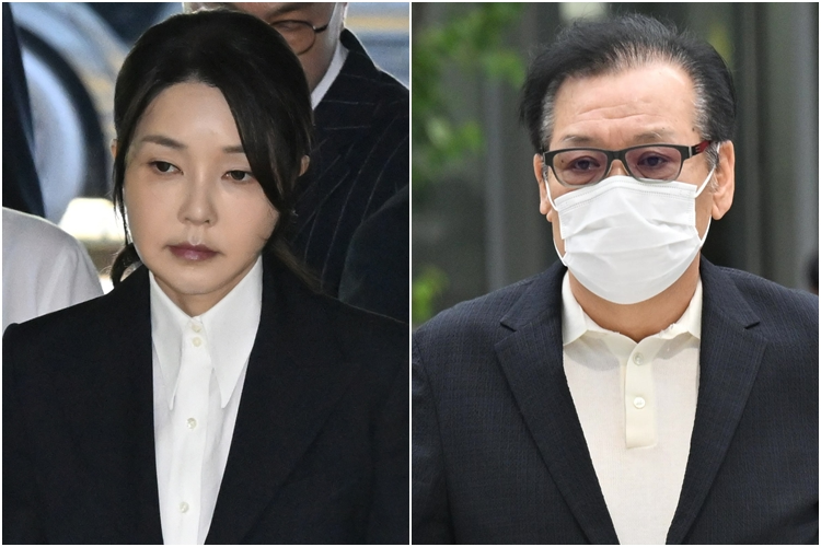 김건희 여사(왼쪽)와 '건진법사' 전성배 씨.(사진=연합뉴스)