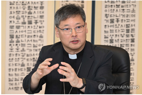 학교법인 가톨릭학원 이사장 정순택 대주교. 사진=연합뉴스