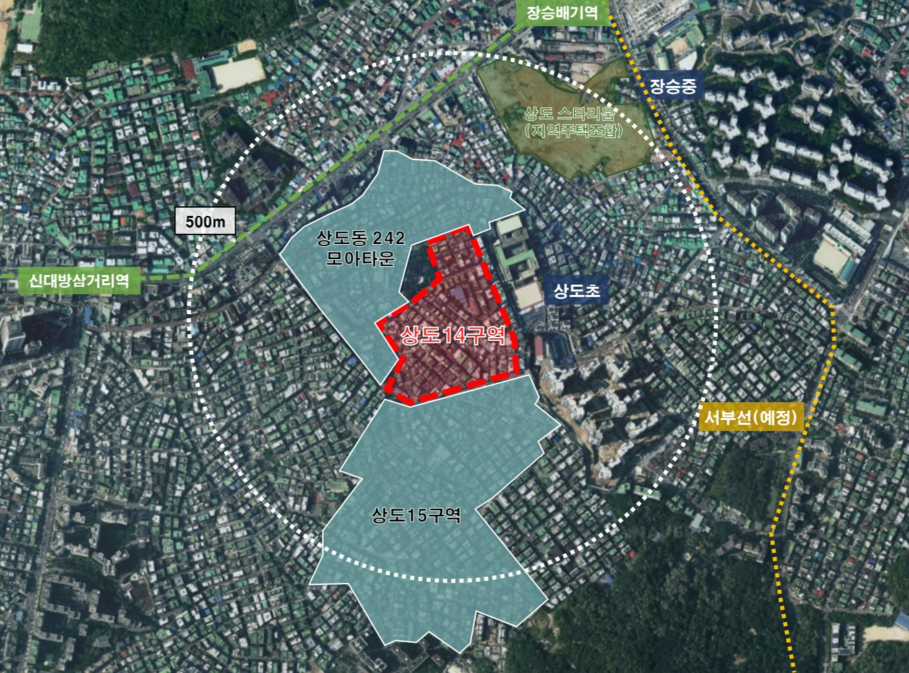 상도14구역 재개발 위치도.(사진=코리아신탁)