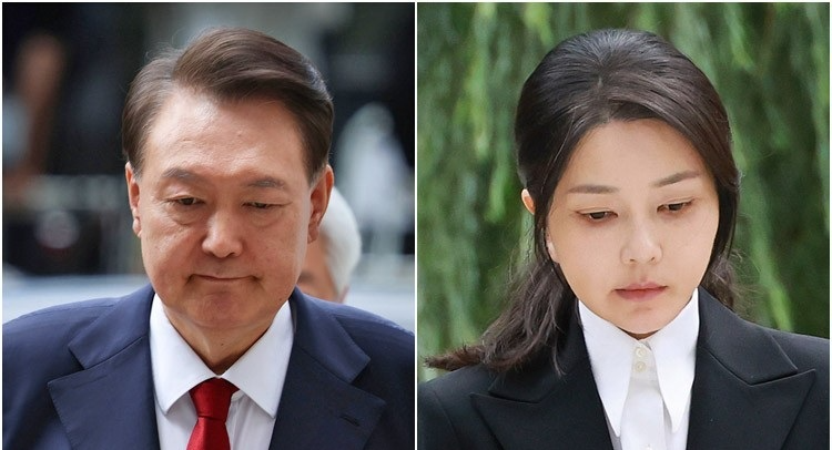 윤석열 전 대통령(왼쪽)과 김건희(사진=연합뉴스)
