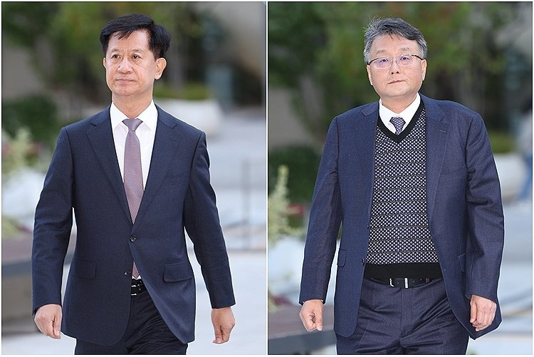 첫 출근하는 박노수·김경호 특검보(사진=연합뉴스)