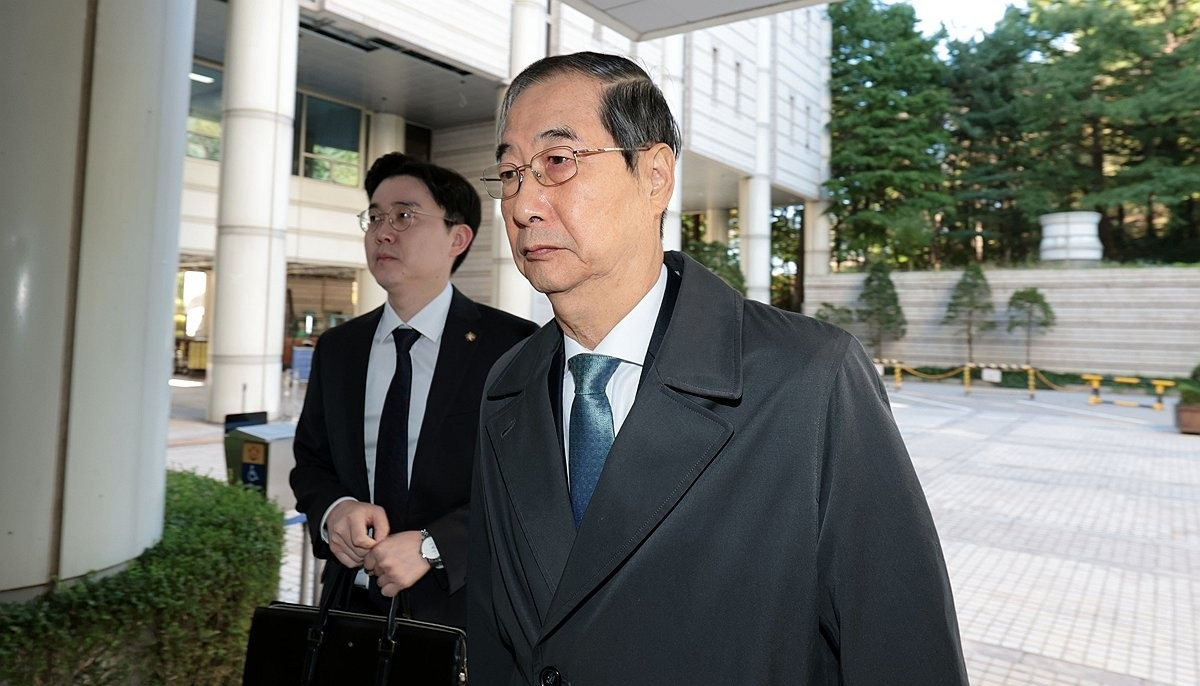 한덕수 전 총리, 내란 우두머리 방조 재판 출석(사진=연합뉴스)