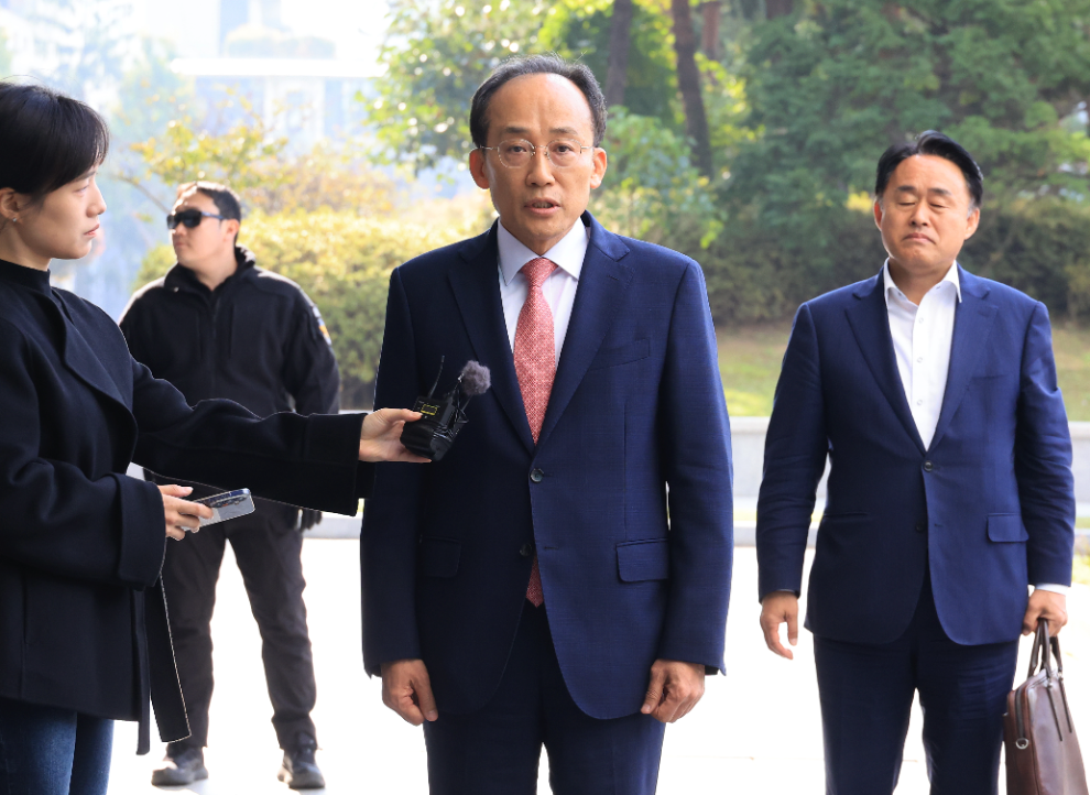 내란특검 출석하는 추경호(사진=연합뉴스)