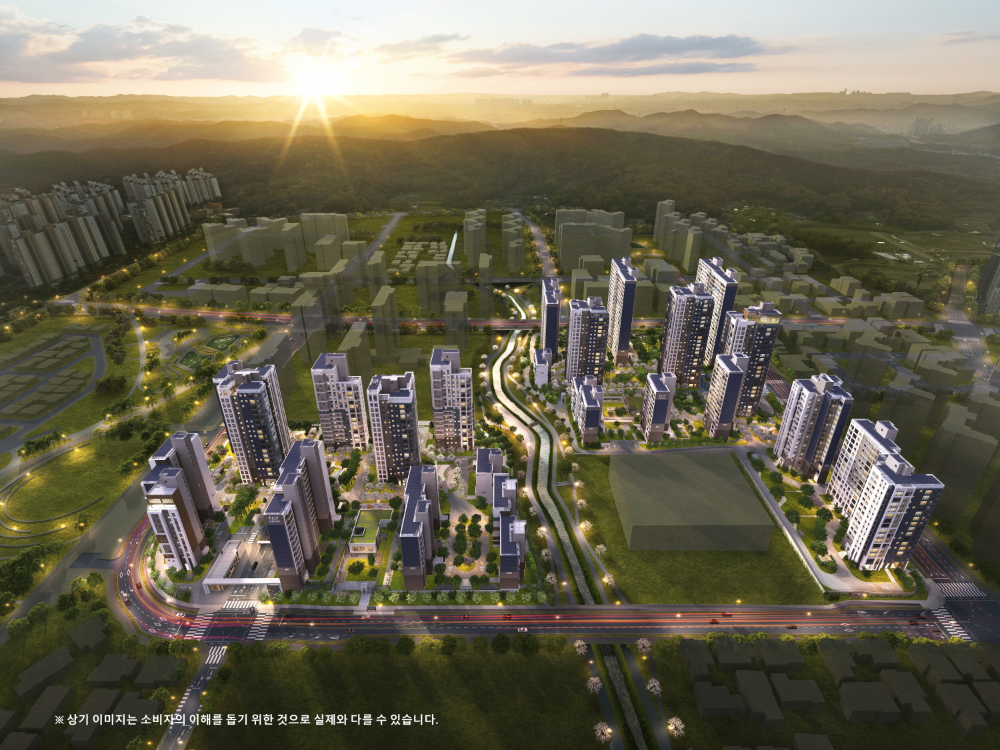 엘리프 한신더휴 수원 조감도.(사진=계룡건설)